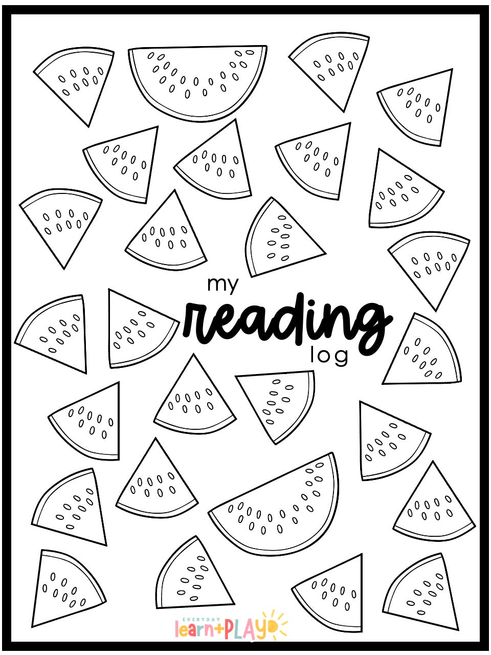 Back to School Reading Logs