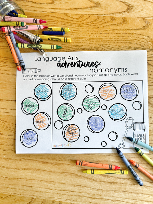Language Arts Adventures: Homonyms