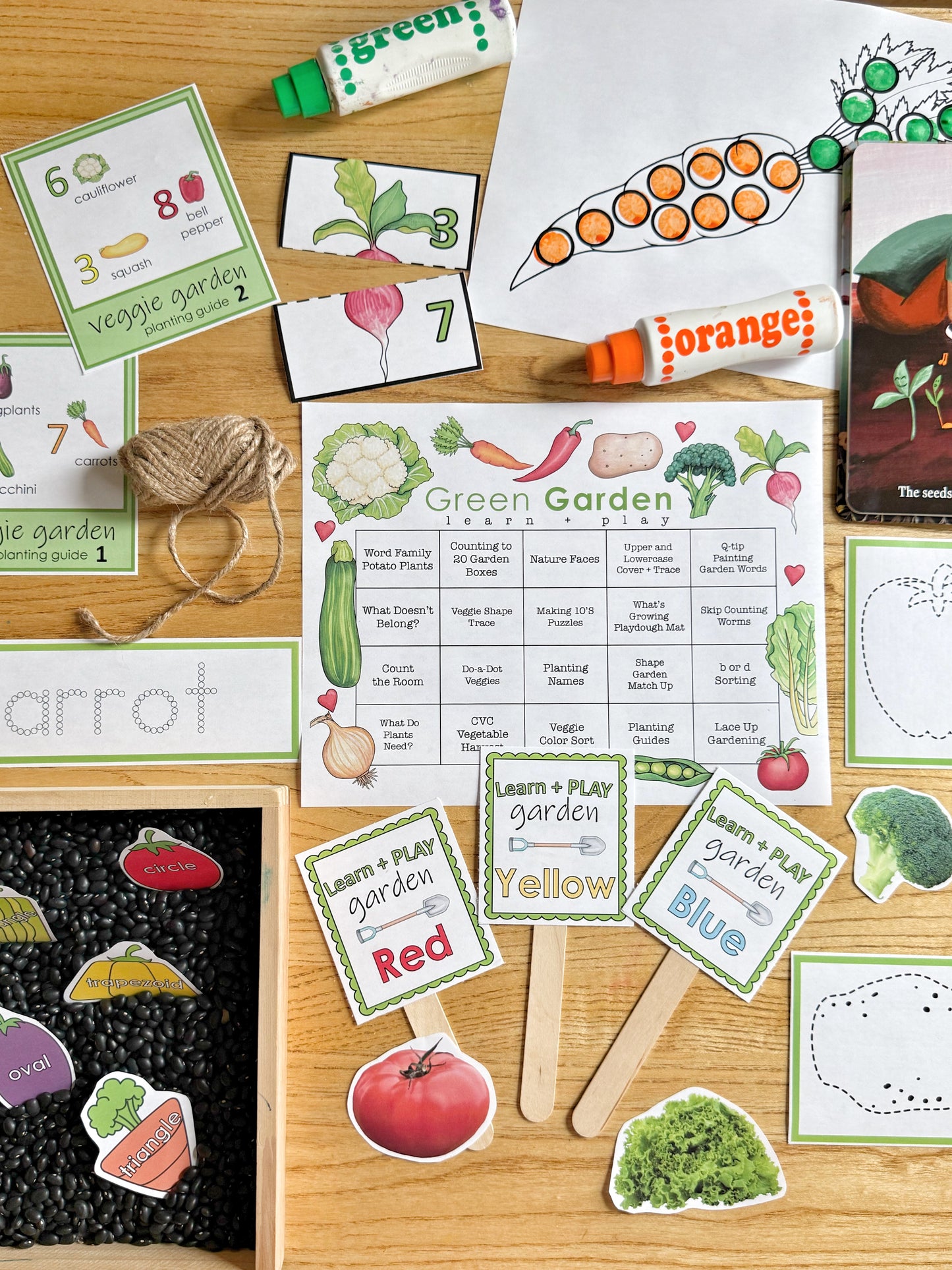 Green Garden Learn + PLAY Calendar