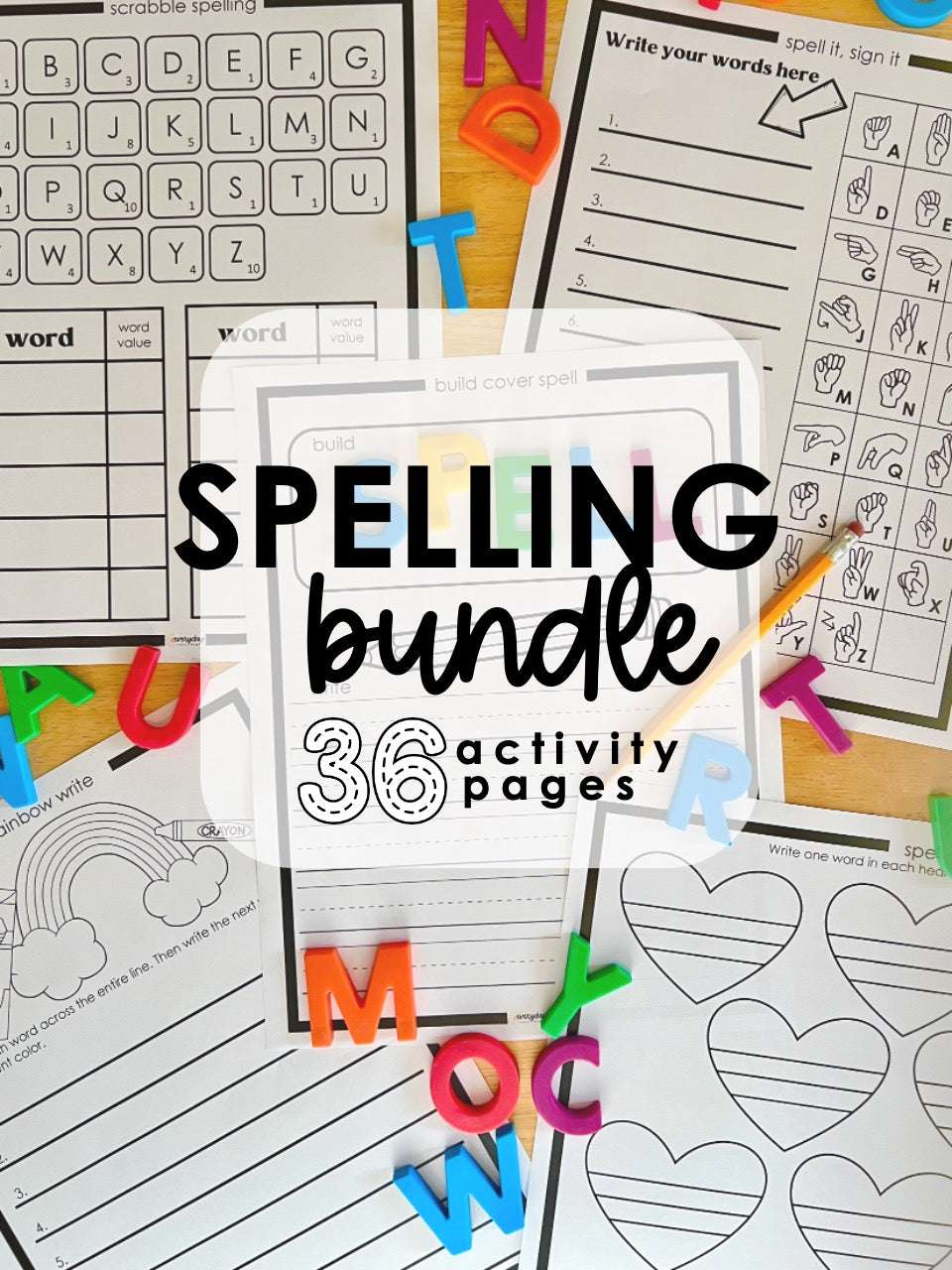 Spelling Activities BUNDLE – Everyday Learn + PLAY