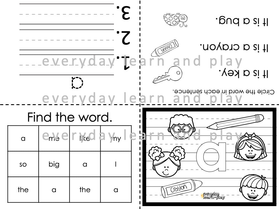 Pre Primer Sight Word Mini Books – Everyday Learn + PLAY pre-primer-sight-word-mini-books-everyday-learn-play