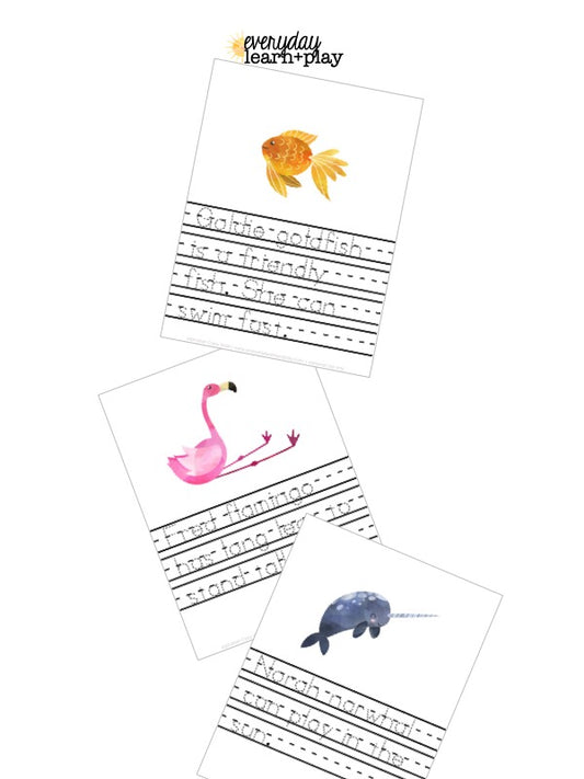 Animal Alphabet Copy Work