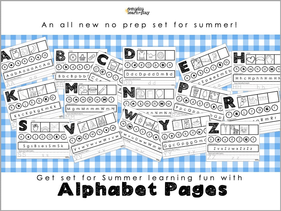 At Learning Pages Alphabet Pages – Everyday Learn + PLAY