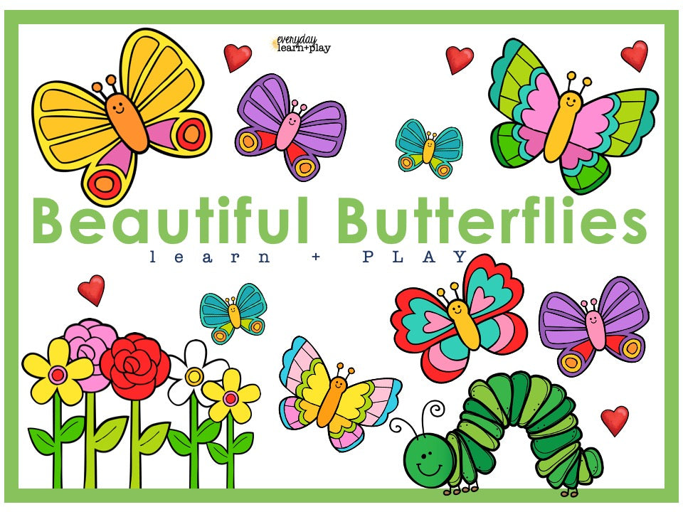 Beautiful Butterflies Learn + PLAYmat