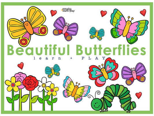 Beautiful Butterflies Learn + PLAYmat