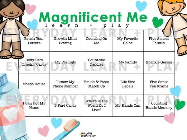 Magnificent Me Learn + PLAY Calendar