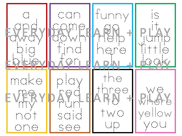 High Five Sight Words Activity Set