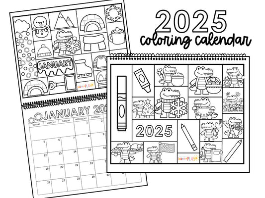 2025 Coloring Calendar