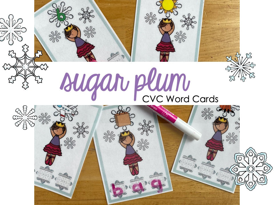 Sugar Plum CVC Words