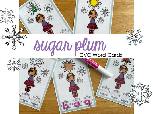 Sugar Plum CVC Words