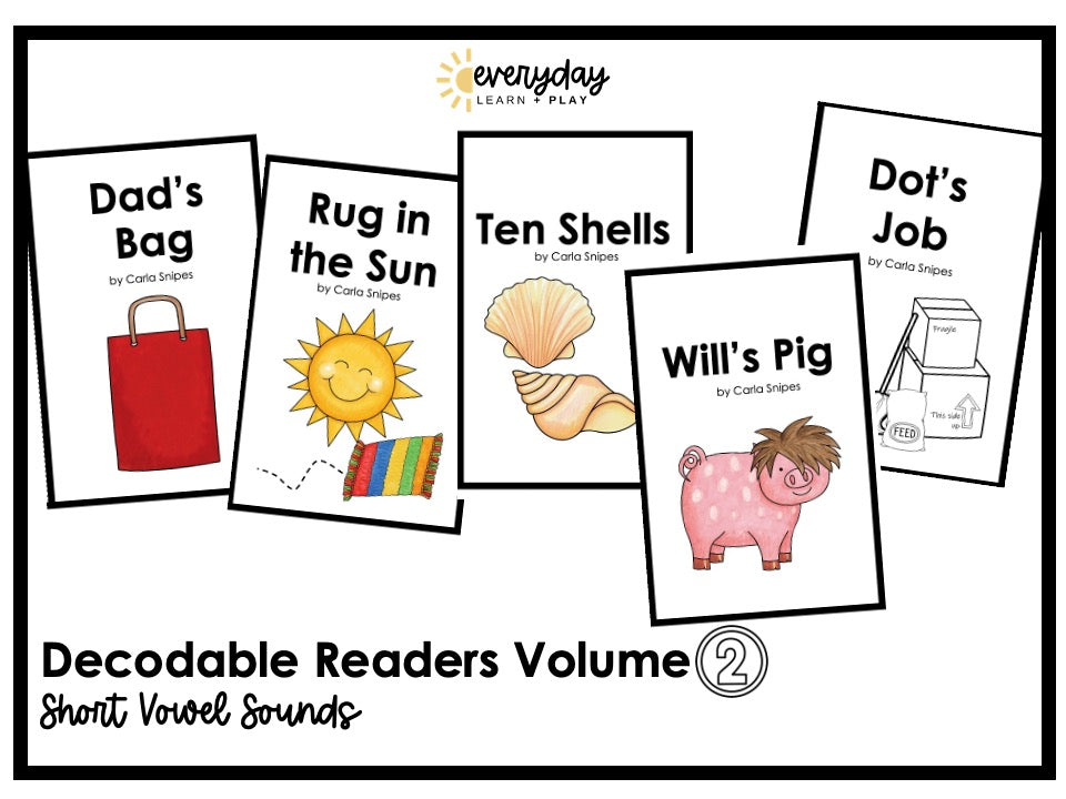 Decodable Readers Volume 2: Short Vowel Sounds