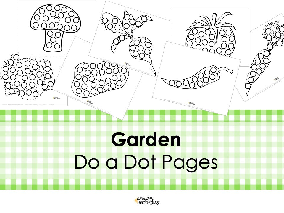 Green Garden Do A Dot Pages