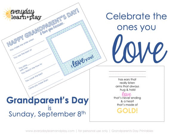 Grandparents Day Printable