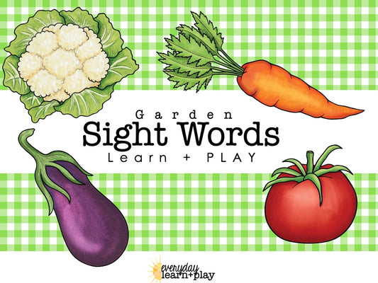 Green Garden Sight Words