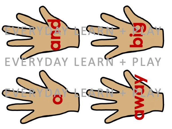 High Five Sight Words Activity Set