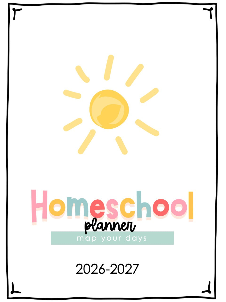 Homeschool Lesson Planner