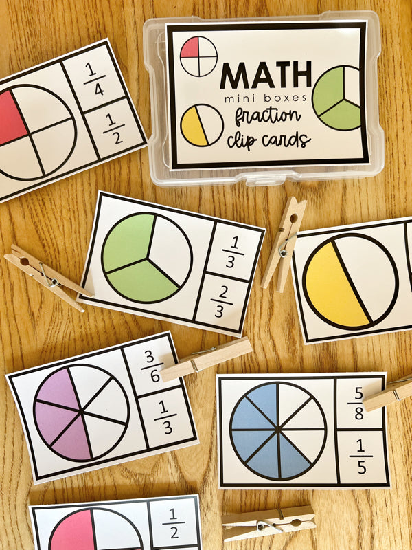 Small Box Math Math Mini Boxes - Fractions – Everyday Learn + PLAY