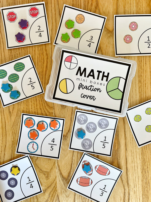 Small Box Math Math Mini Boxes - Fractions – Everyday Learn + PLAY