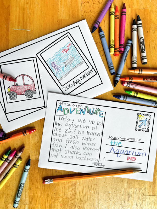 Learning Postcard Field Trip Postcards – Everyday Learn + PLAY
