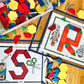 Pattern Blocks Building - Letters