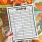 October Reading Logs