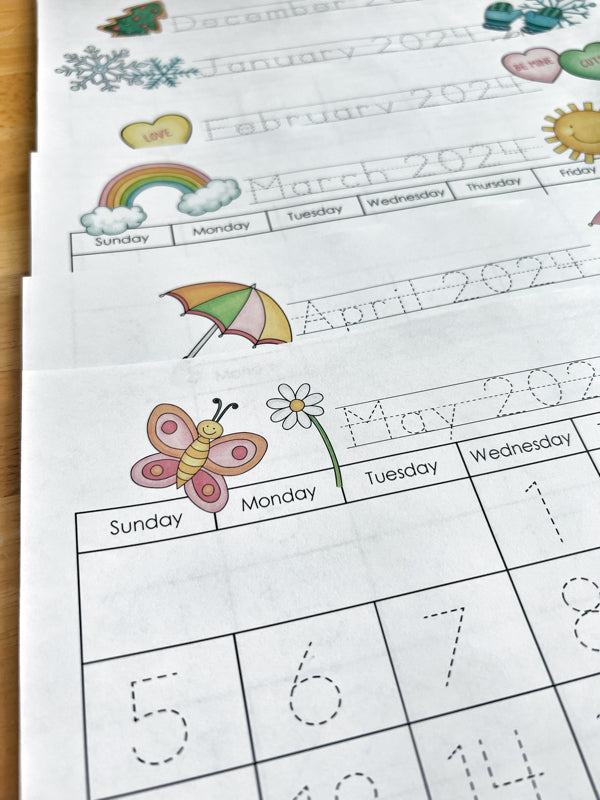 2023-2024 Tracing Calendars