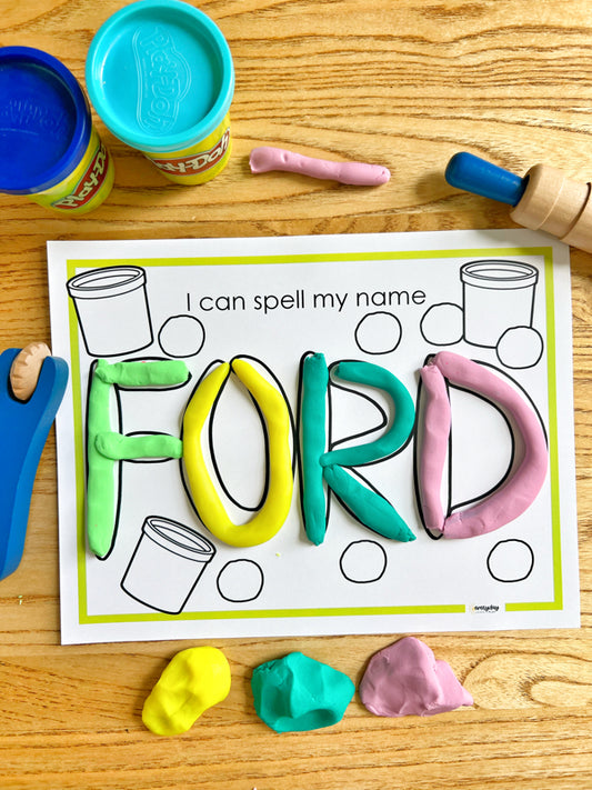 PERSONALIZED Name Play Dough Mat