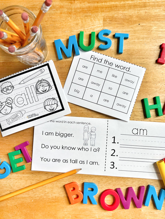 Primer Sight Word Mini Books