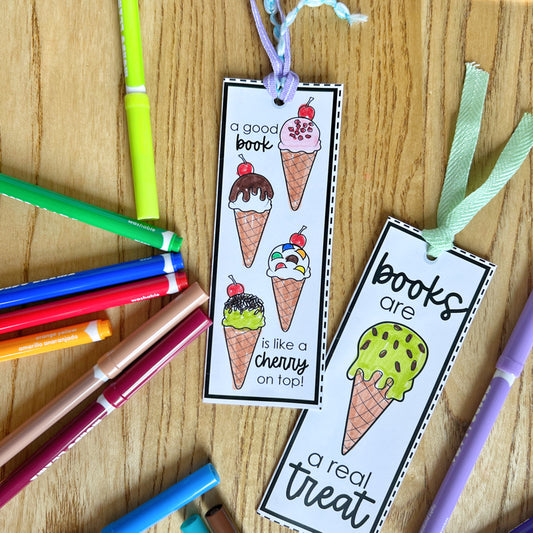 Summer Reading Log Bookmark + BONUS Bookmark