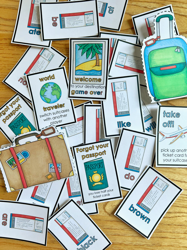 Travel Time Sight Word Game