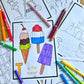 BIG Summer Coloring Pages