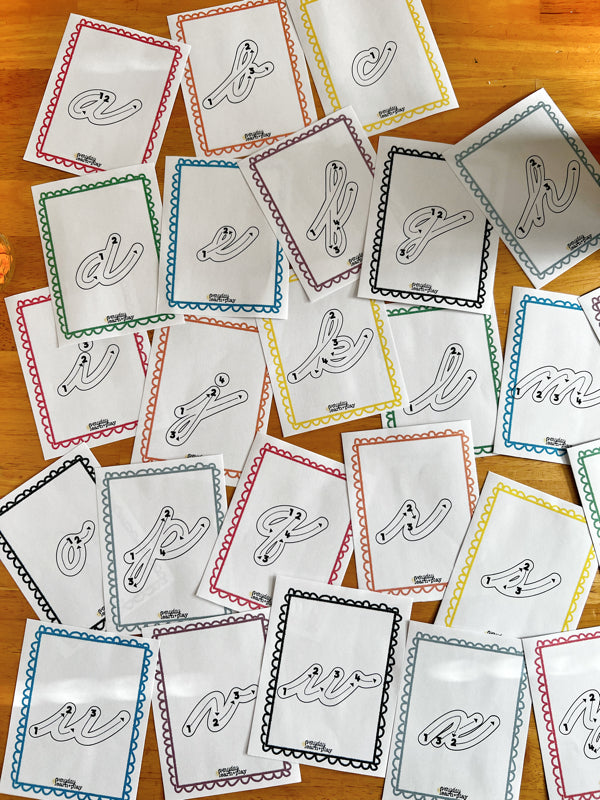 Cursive Path of Motion Cards