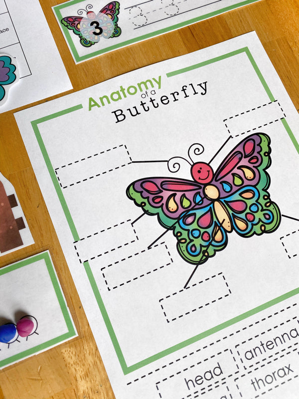 Beautiful Butterflies Learn + PLAY Calendar