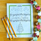 Christmas Songs and Hymns Cursive Practice