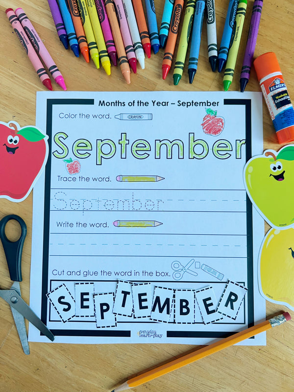 Let's Spell SEPTEMBER – Everyday Learn + PLAY