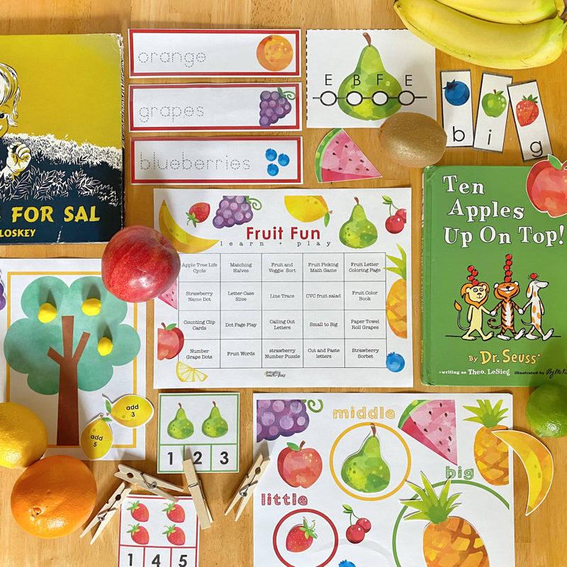 Fruit Fun Learn + PLAY Calendar