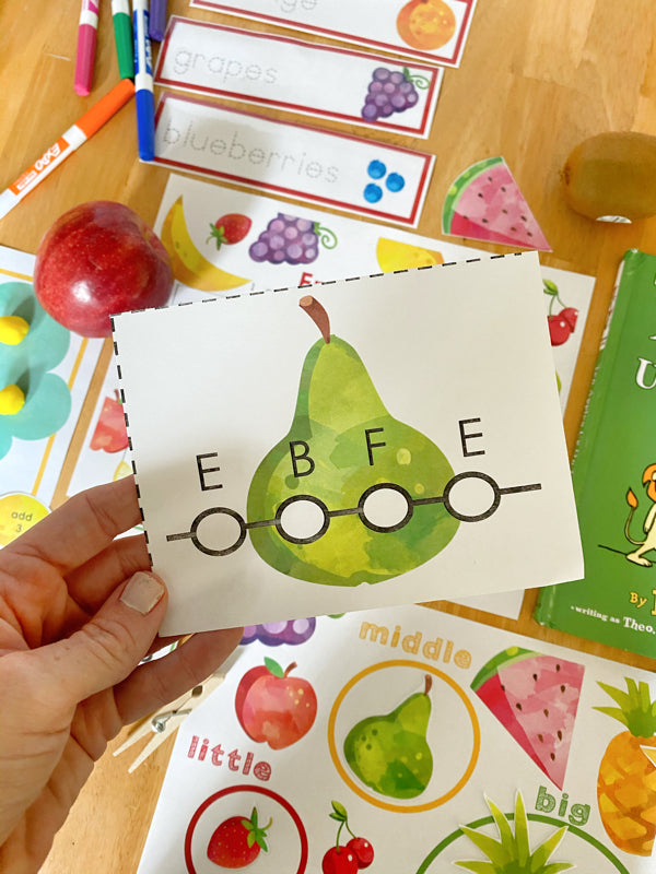 Fruit Fun Learn + PLAY Calendar