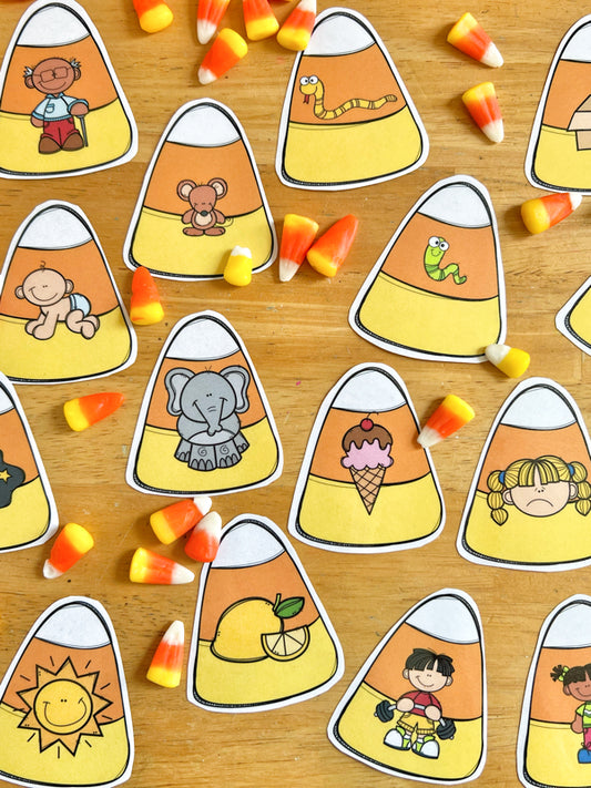 Candy Corn Antonym Game