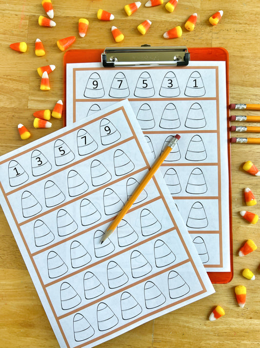 Candy Corn Counting by 2's