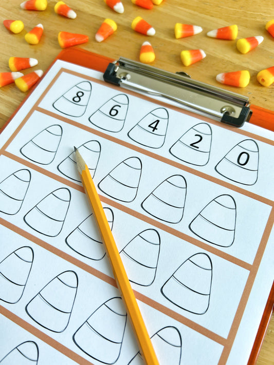 Candy Corn Counting by 2's