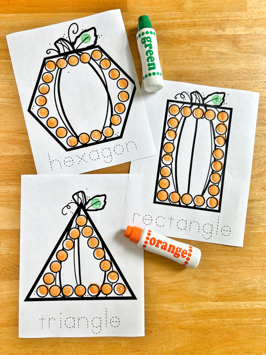 Pumpkin Shape Do A Dot Pages