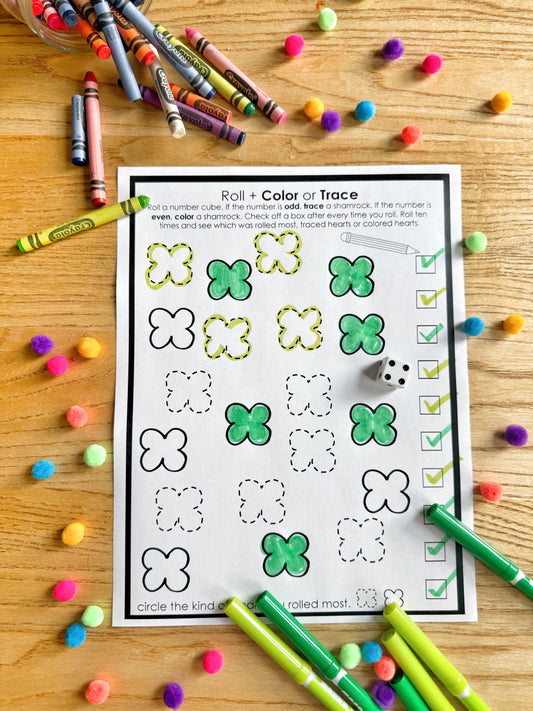 Fine Motor Shamrock Game