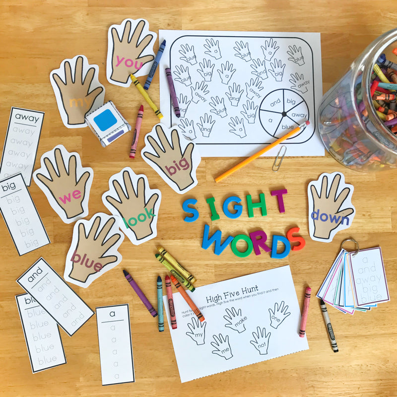 High Five Sight Words Activity Set