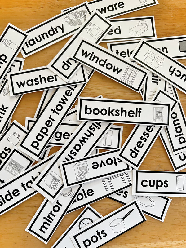 Household Labels – Everyday Learn + PLAY