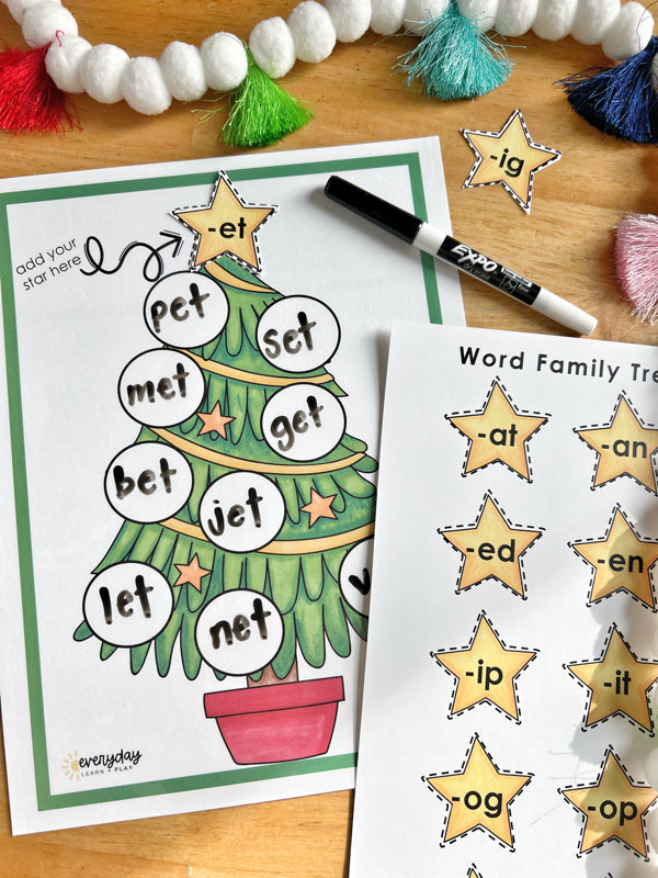 Word Family Christmas Tree