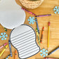 Snowman Shape Book