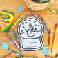 Snowman Shape Book