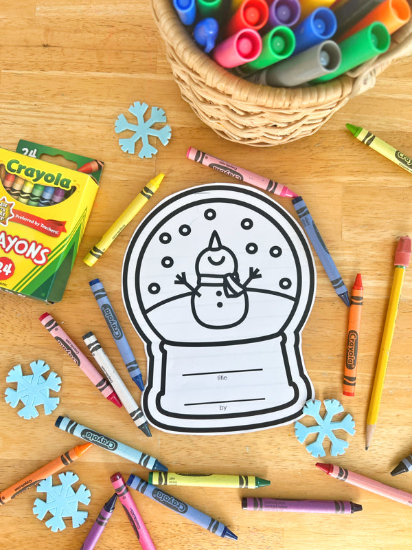 Snowman Shape Book