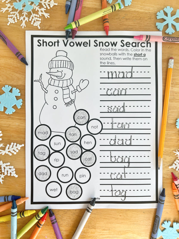 Short Vowel Snow Search