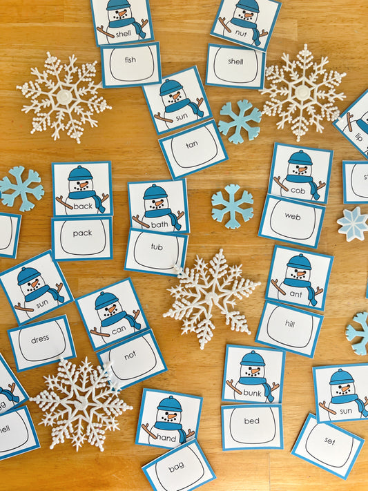 Compound Word Snowman Puzzles